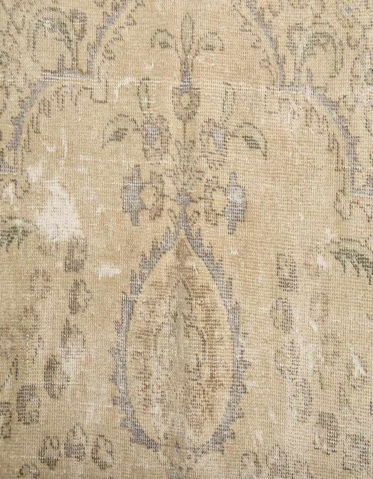 Detail image of  6' 7 x 9' 2  Hand Knotted Ultra Vintage Persian Wool Rug