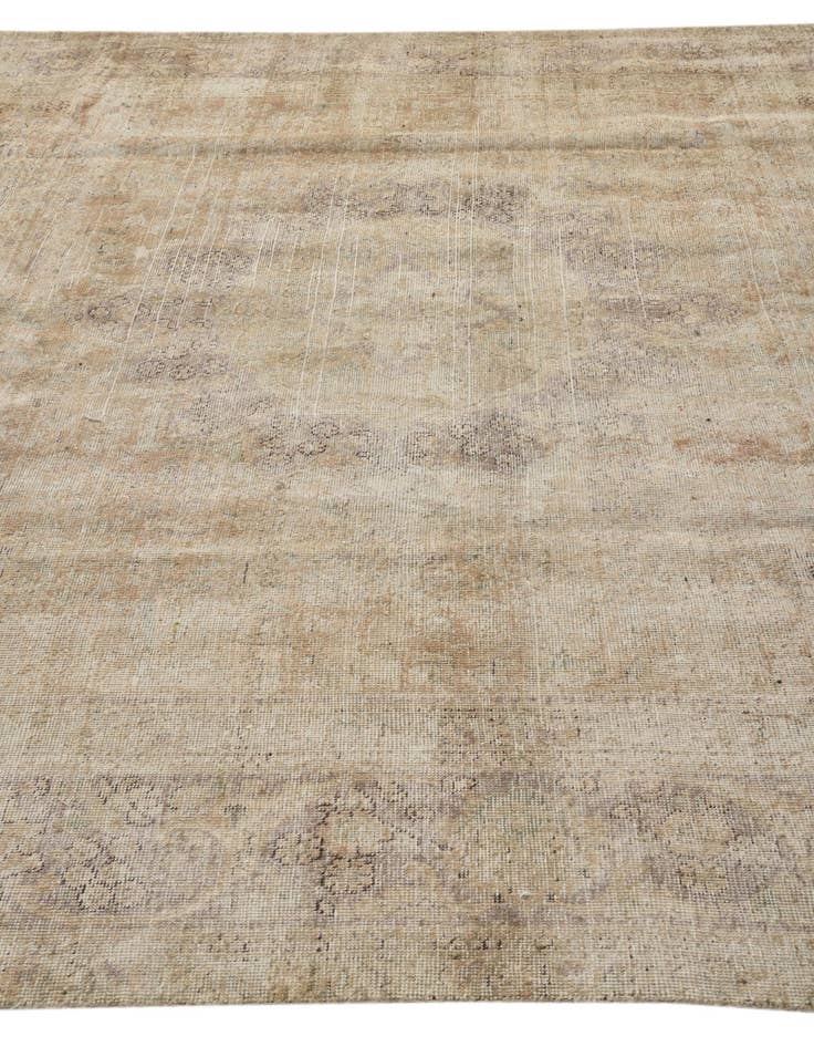 Detail image of  8' x 11'  Hand Knotted Ultra Vintage Persian Wool Rug