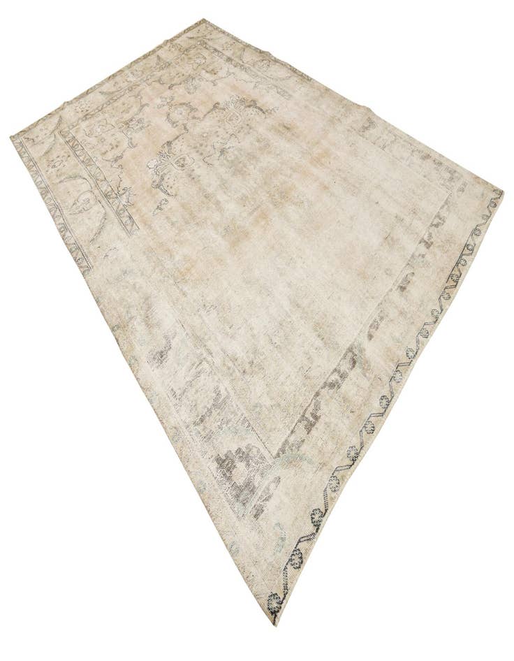 Detail image of  7' 8 x 11' 3  Hand Knotted Ultra Vintage Persian Wool Rug