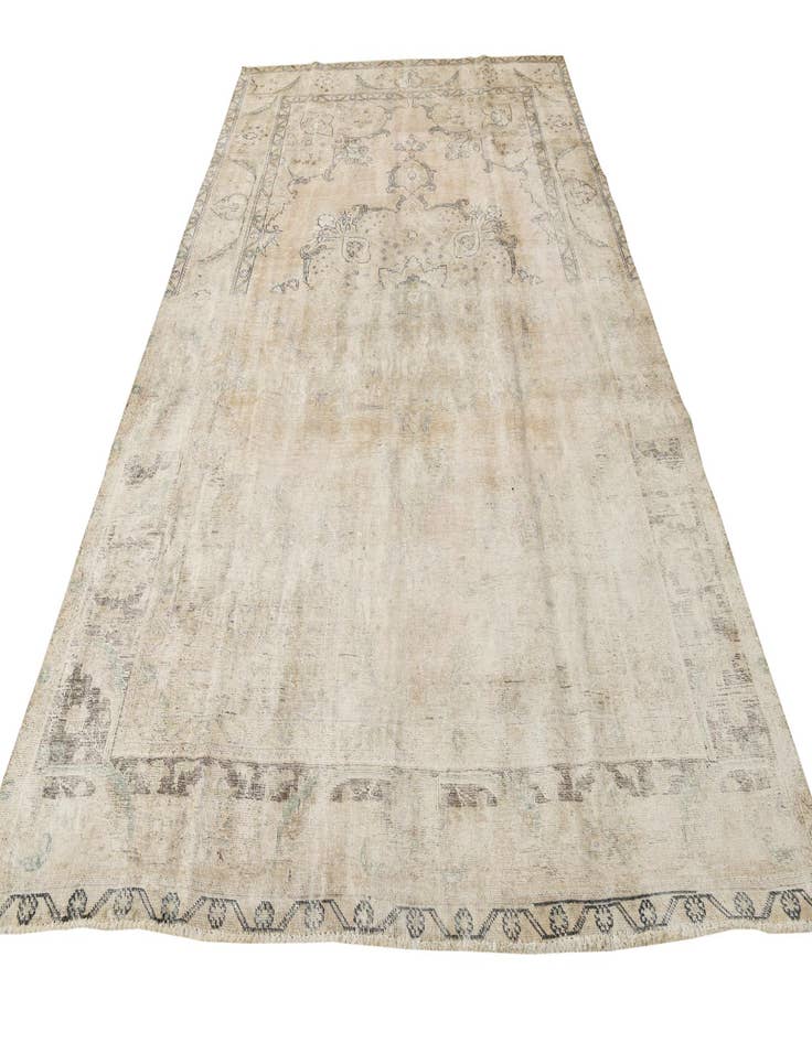 Detail image of  7' 8 x 11' 3  Hand Knotted Ultra Vintage Persian Wool Rug