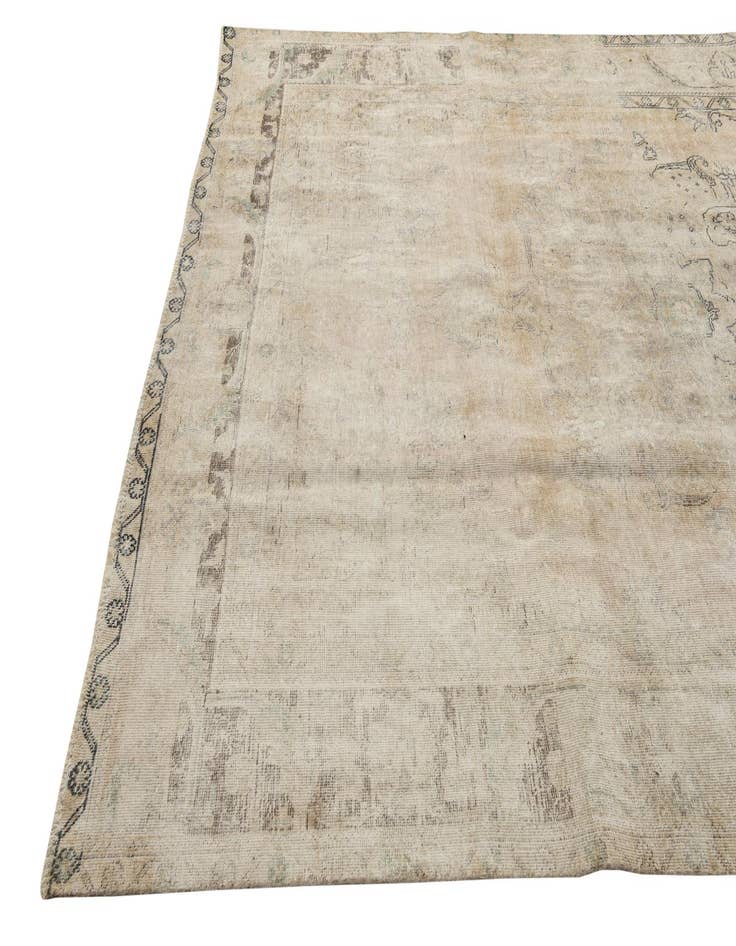 Detail image of  7' 8 x 11' 3  Hand Knotted Ultra Vintage Persian Wool Rug