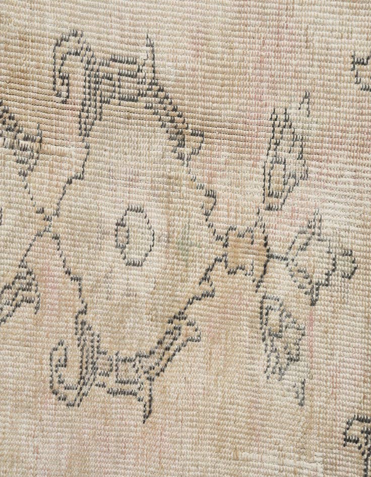 Detail image of  7' 8 x 11' 3  Hand Knotted Ultra Vintage Persian Wool Rug