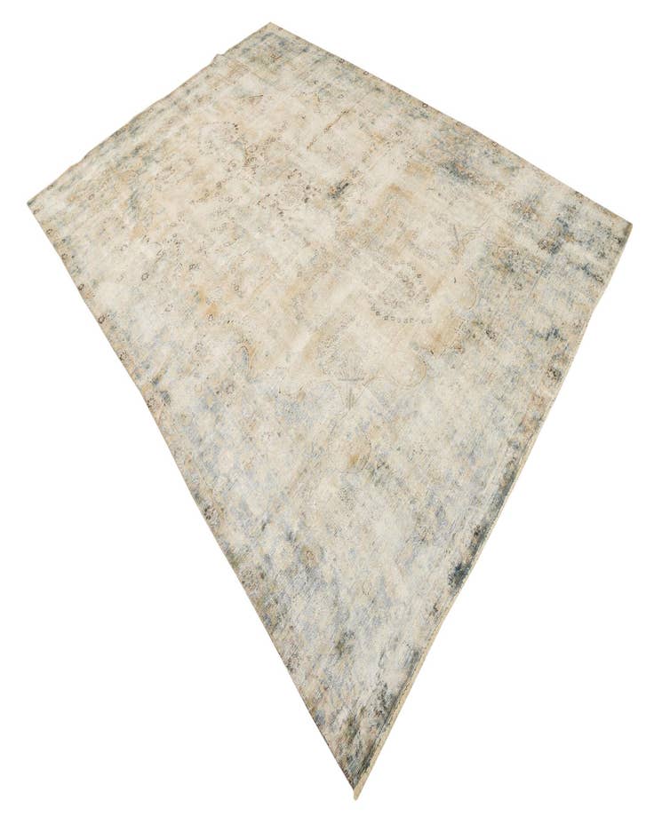 Detail image of  7' 6 x 11'  Hand Knotted Ultra Vintage Persian Wool Rug