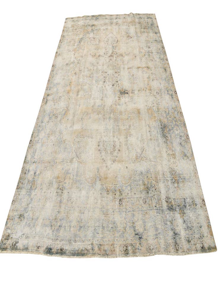 Detail image of  7' 6 x 11'  Hand Knotted Ultra Vintage Persian Wool Rug