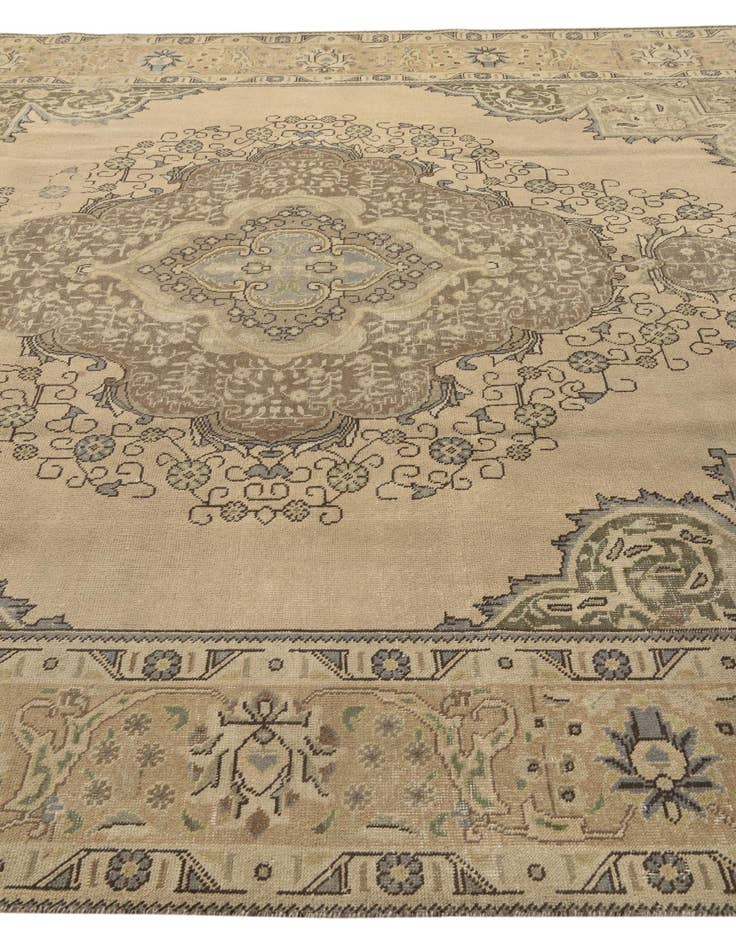 Detail image of  9' 7 x 12' 5  Hand Knotted Ultra Vintage Persian Wool Rug