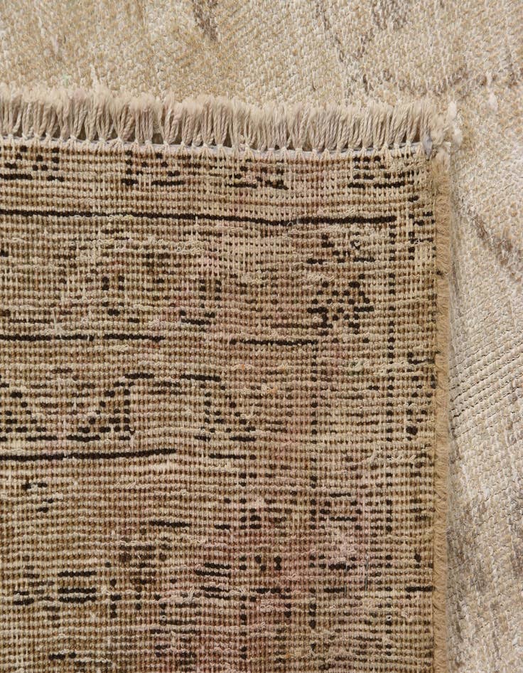 Detail image of  9' 3 x 13'  Hand Knotted Ultra Vintage Persian Wool Rug