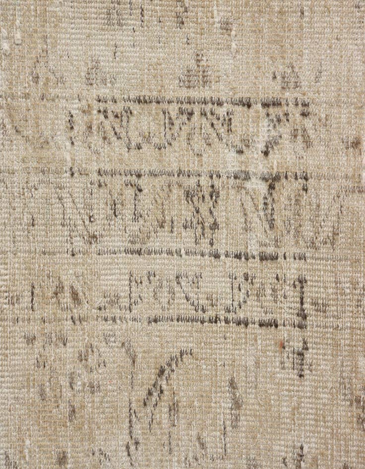 Detail image of  9' 3 x 13'  Hand Knotted Ultra Vintage Persian Wool Rug