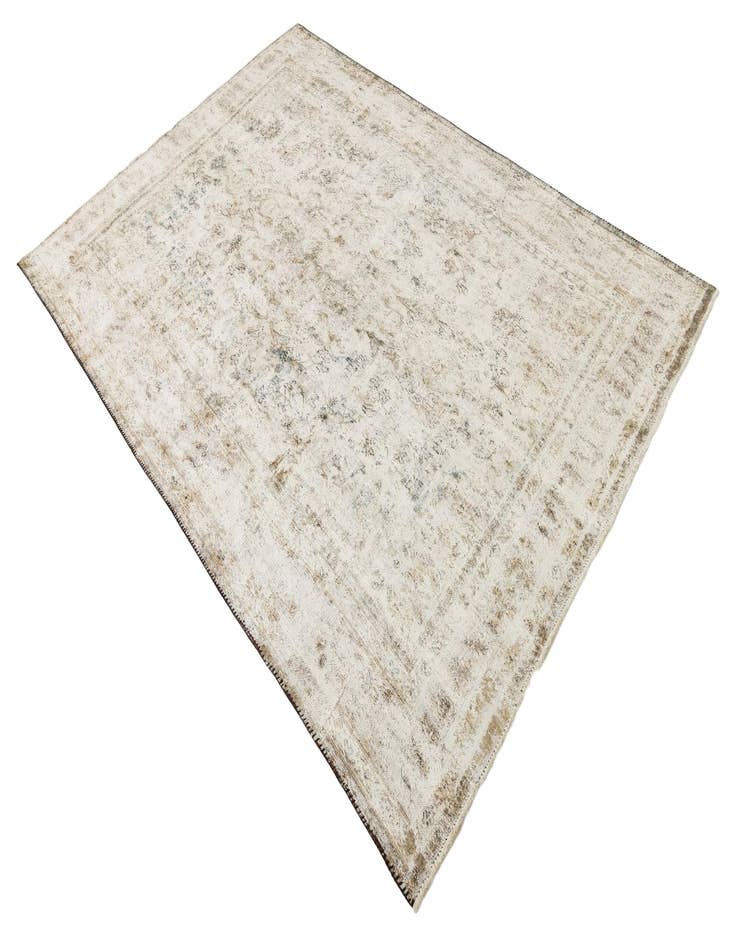 Detail image of  6' 3 x 9' 3  Hand Knotted Ultra Vintage Persian Wool Rug