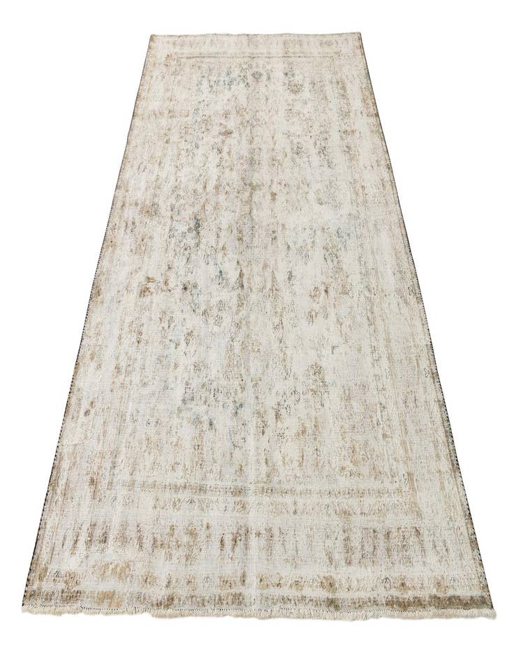 Detail image of  6' 3 x 9' 3  Hand Knotted Ultra Vintage Persian Wool Rug