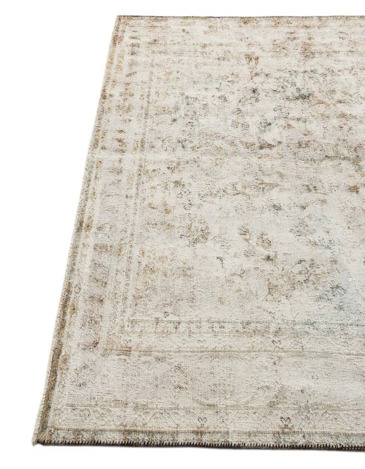 Detail image of  6' 3 x 9' 3  Hand Knotted Ultra Vintage Persian Wool Rug