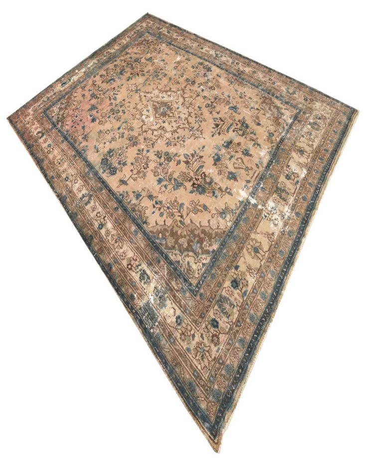 Detail image of  8' 8 x 12' 2  Hand Knotted Ultra Vintage Persian Wool Rug