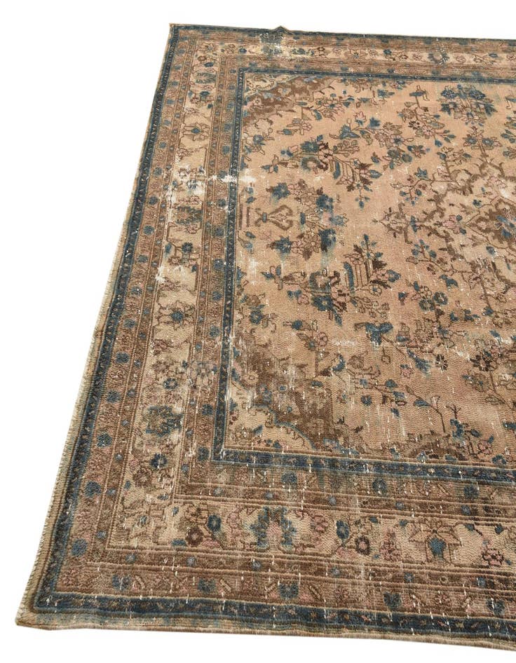 Detail image of  8' 8 x 12' 2  Hand Knotted Ultra Vintage Persian Wool Rug