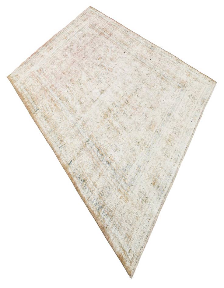 Detail image of  6' 4 x 9' 2  Hand Knotted Ultra Vintage Persian Wool Rug