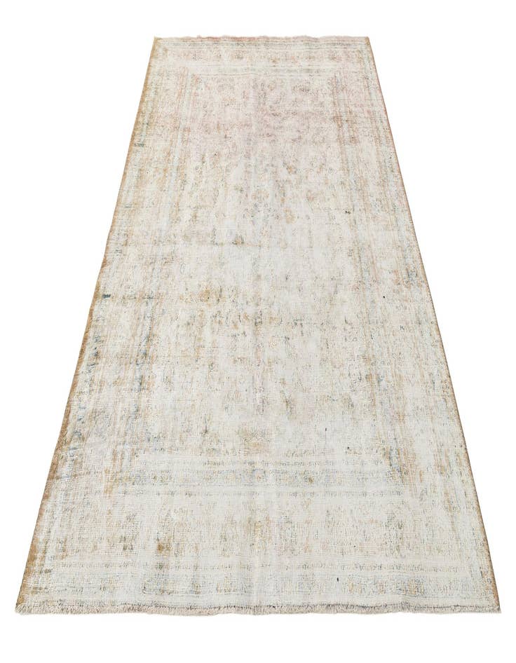 Detail image of  6' 4 x 9' 2  Hand Knotted Ultra Vintage Persian Wool Rug