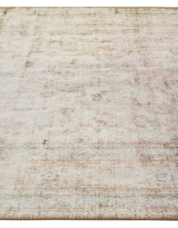 Detail image of  6' 4 x 9' 2  Hand Knotted Ultra Vintage Persian Wool Rug