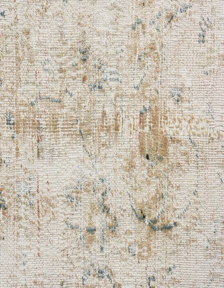 Detail image of  6' 4 x 9' 2  Hand Knotted Ultra Vintage Persian Wool Rug