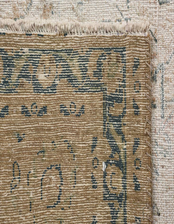 Detail image of  6' 4 x 9' 2  Hand Knotted Ultra Vintage Persian Wool Rug