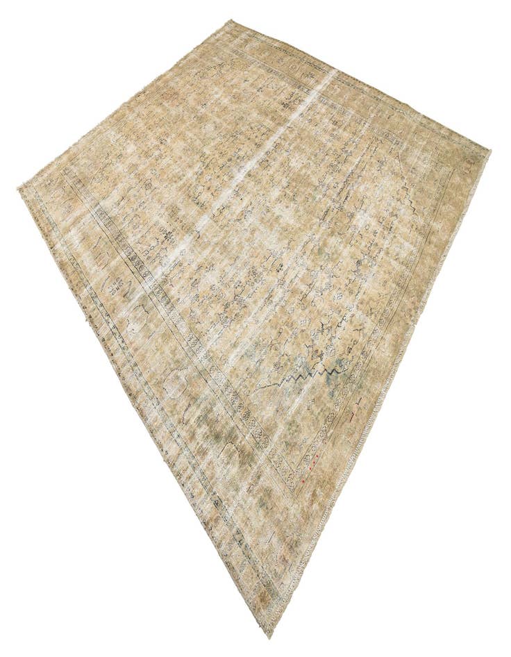 Detail image of  8' 4 x 9' 5  Hand Knotted Ultra Vintage Persian Wool Rug