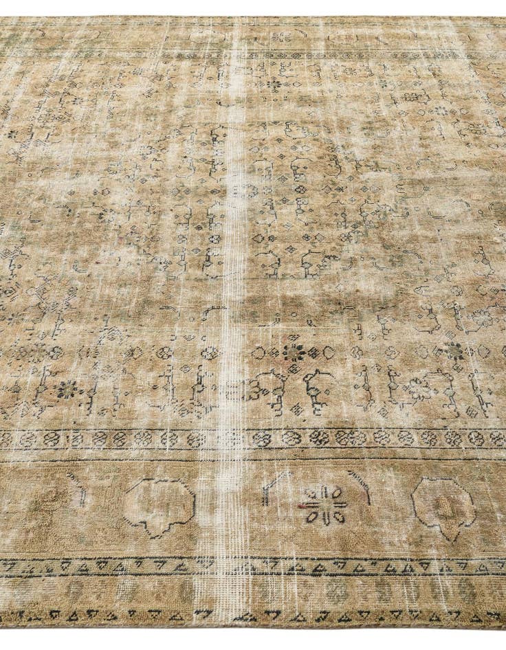 Detail image of  8' 4 x 9' 5  Hand Knotted Ultra Vintage Persian Wool Rug