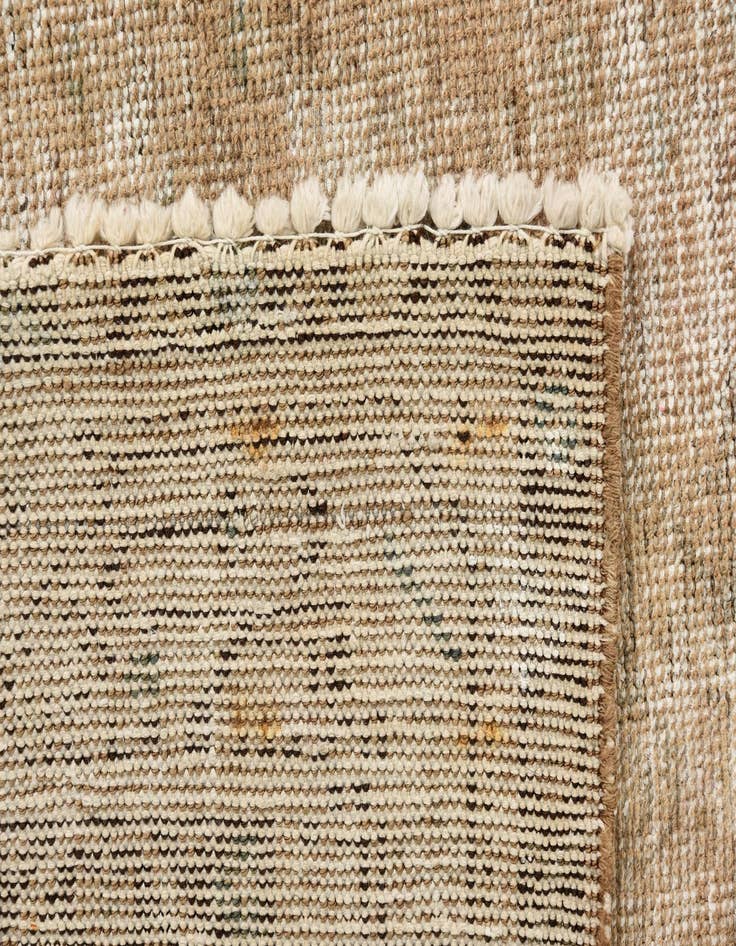 Detail image of  3' 4 x 4' 5  Hand Knotted Ultra Vintage Persian Wool Rug