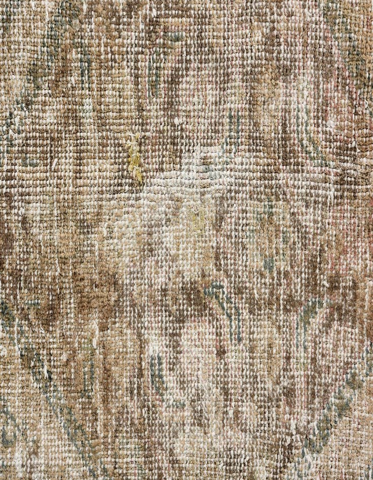 Detail image of  6' 7 x 10'  Hand Knotted Ultra Vintage Persian Wool Rug