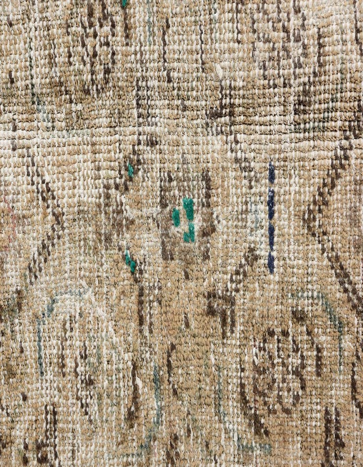 Detail image of  6' 7 x 10'  Hand Knotted Ultra Vintage Persian Wool Rug