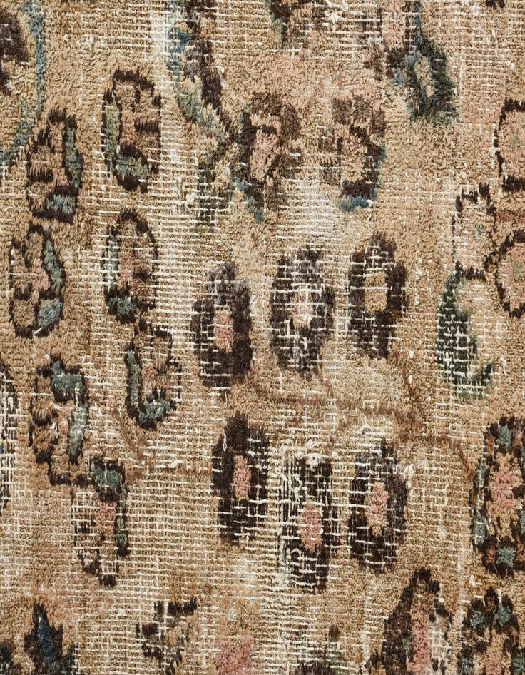 Detail image of  7' 2 x 10' 7  Hand Knotted Ultra Vintage Persian Wool Rug