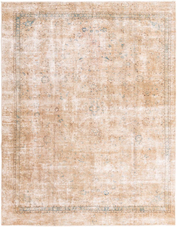  8' 1 x 11' 2  Hand Knotted Ultra Vintage Persian W...