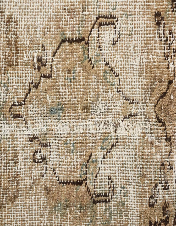Detail image of  5' 7 x 8' 9  Hand Knotted Ultra Vintage Persian Wool Rug