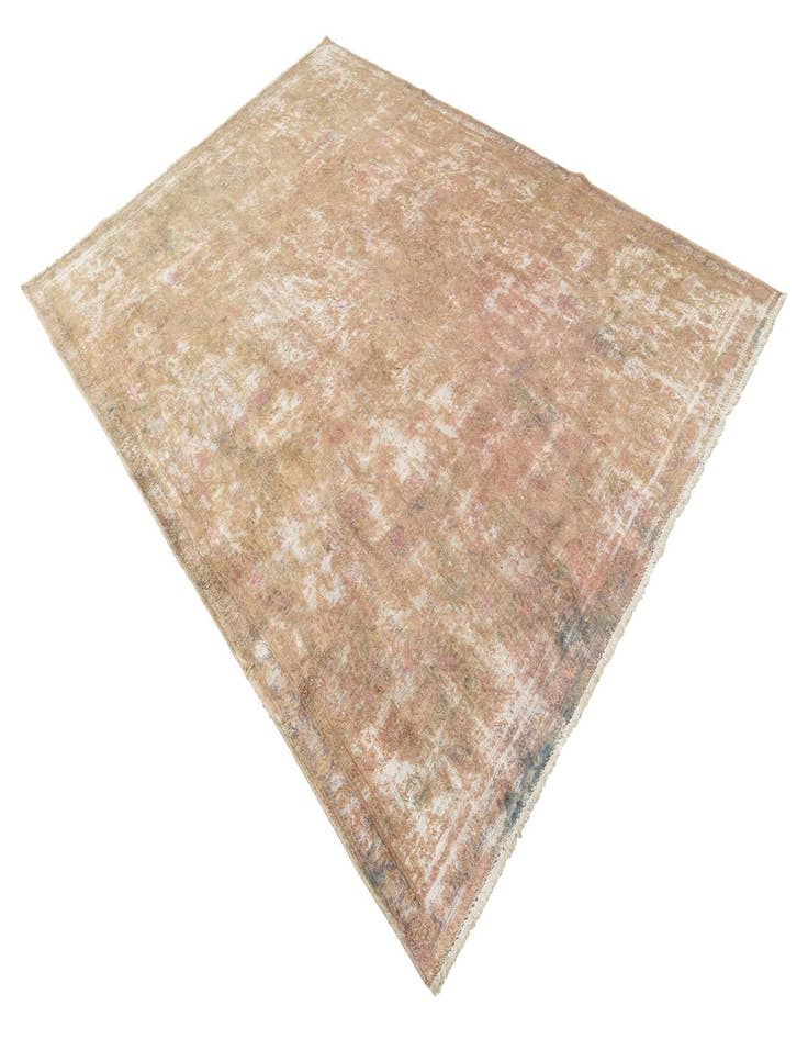 Detail image of  7' x 10'  Hand Knotted Ultra Vintage Persian Wool Rug