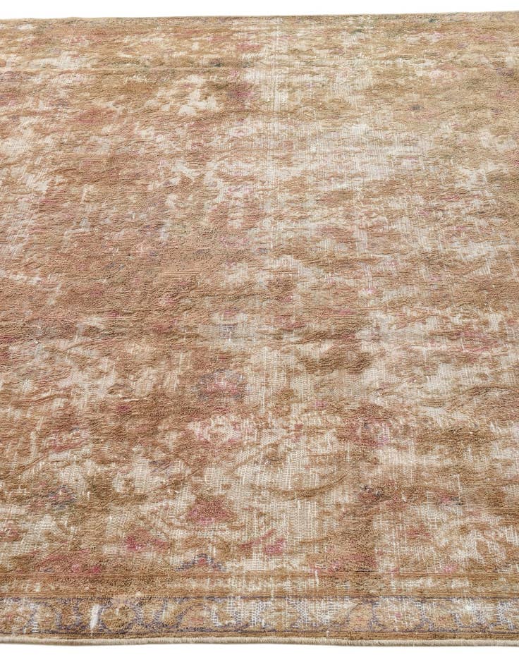 Detail image of  7' x 10'  Hand Knotted Ultra Vintage Persian Wool Rug
