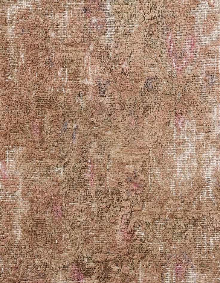 Detail image of  7' x 10'  Hand Knotted Ultra Vintage Persian Wool Rug