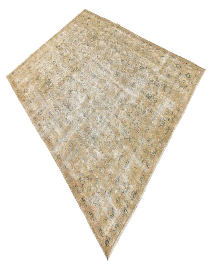 Detail image of  7' 3 x 10' 3  Hand Knotted Ultra Vintage Persian Wool Rug