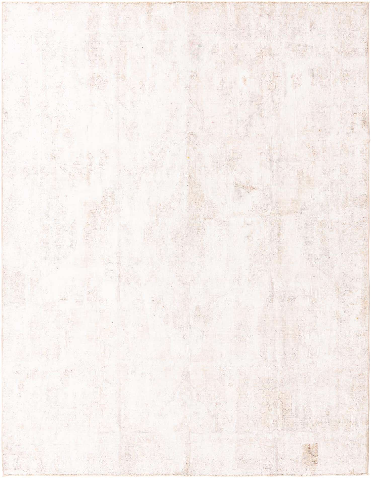 A 9x12 rectangular Ultra Vintage wool rug in shades of brown and ivory with a subtle Persian medallion pattern.