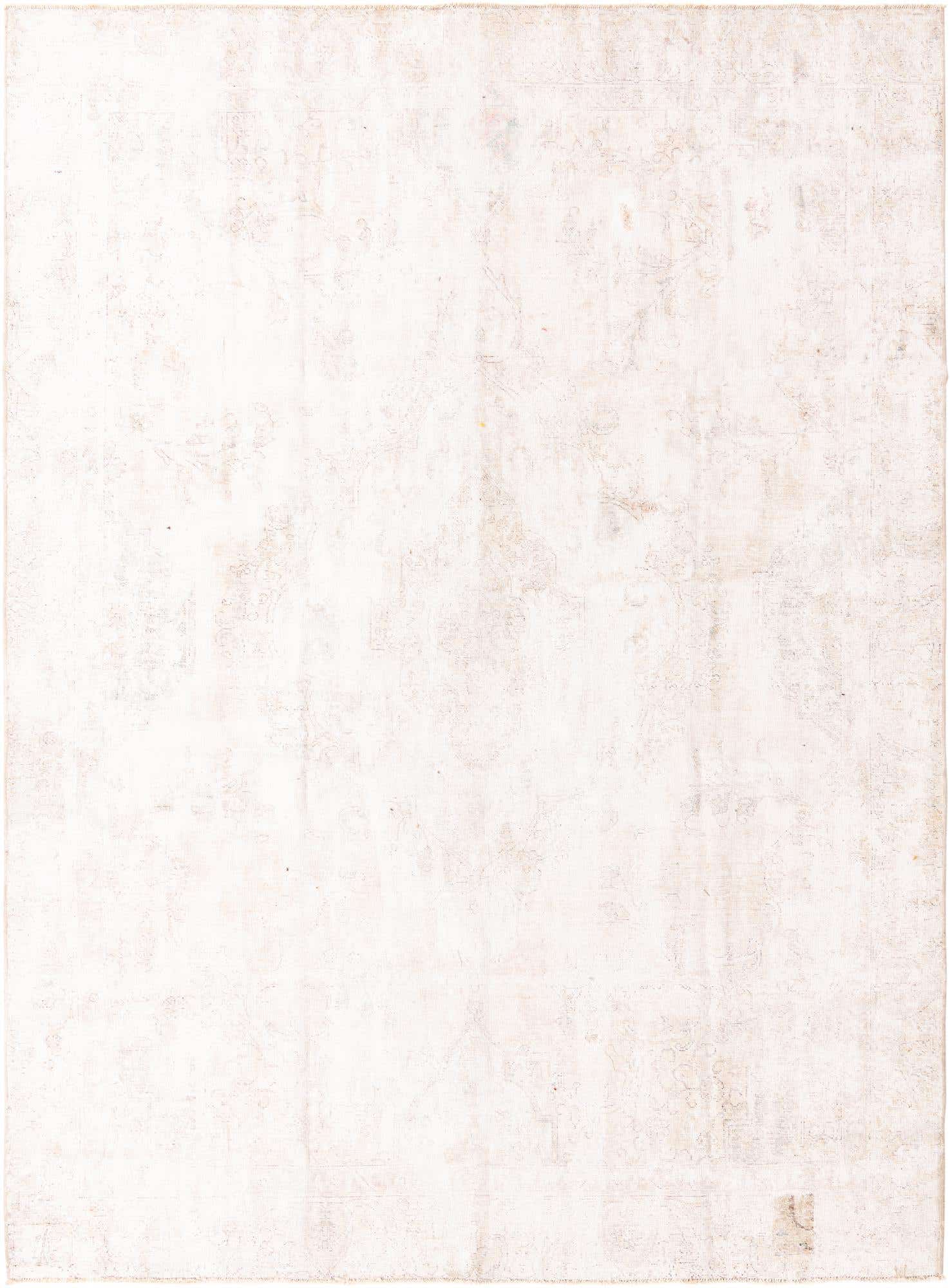 A 9x12 rectangular Ultra Vintage wool rug in shades of brown and ivory with a subtle Persian medallion pattern.