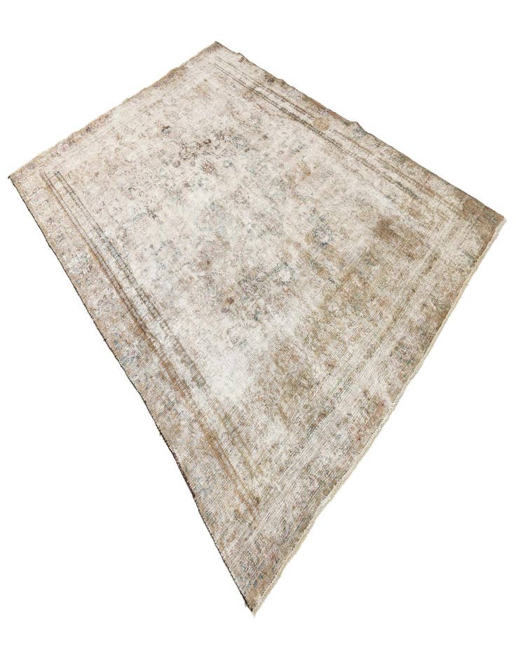 Detail image of  8' 2 x 11'  Hand Knotted Ultra Vintage Persian Wool Rug