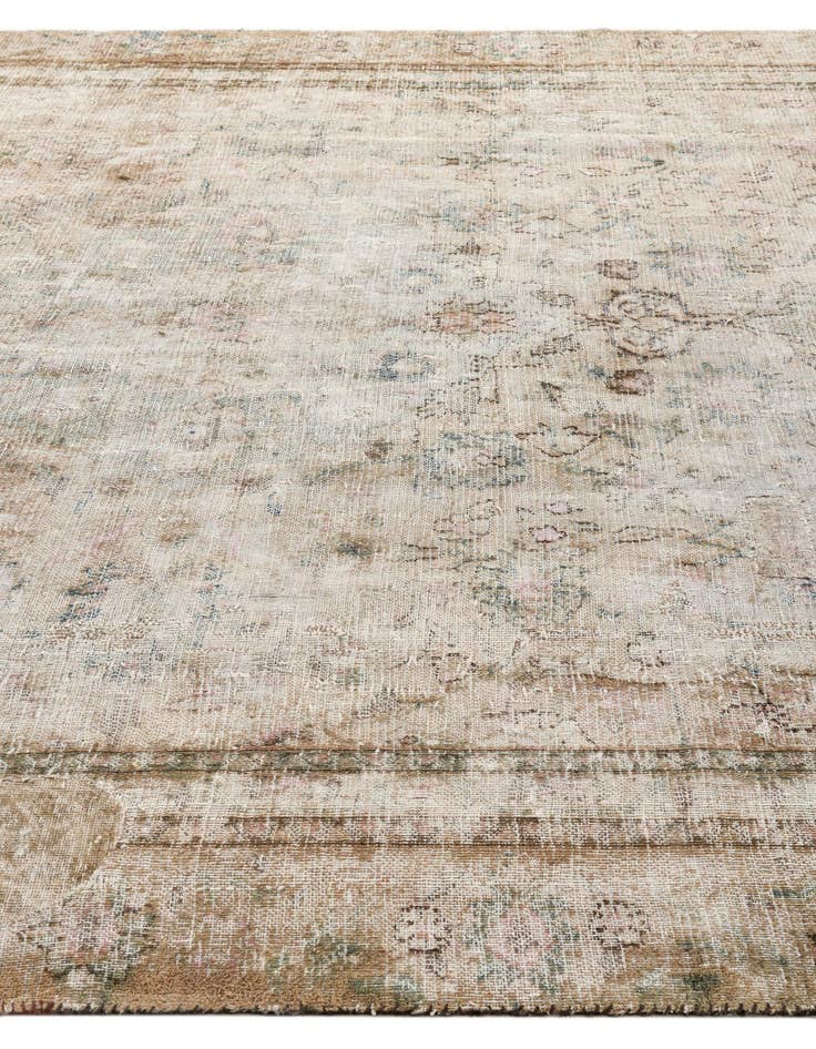 Detail image of  8' 2 x 11'  Hand Knotted Ultra Vintage Persian Wool Rug