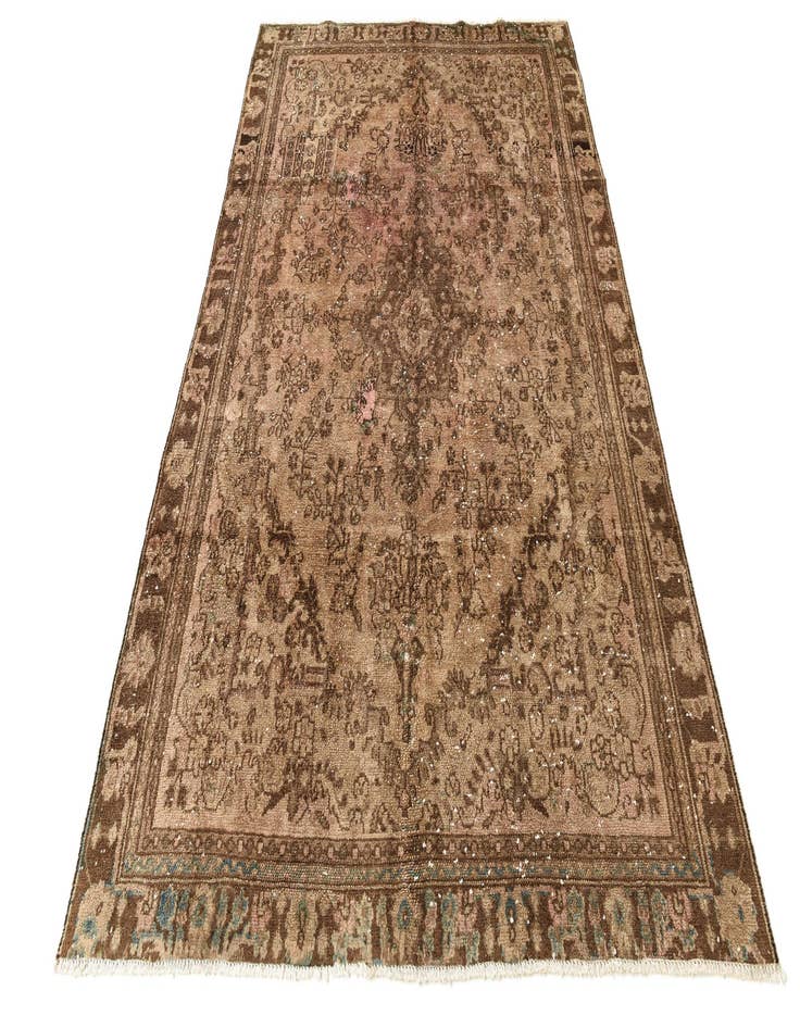 Detail image of  6' 6 x 9' 5  Hand Knotted Ultra Vintage Persian Wool Rug