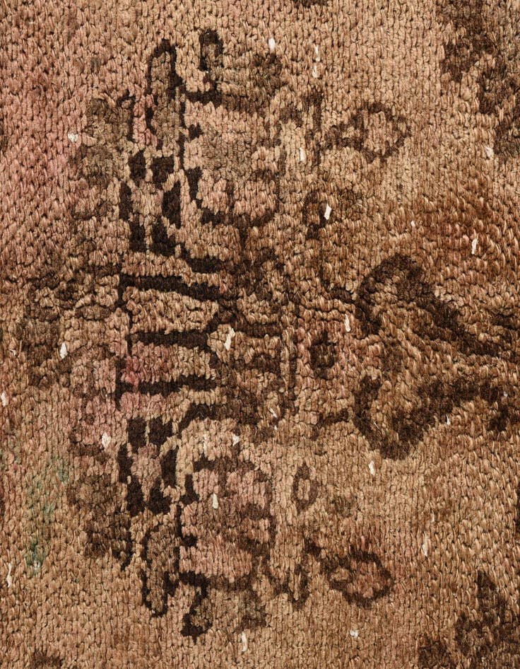 Detail image of  6' 6 x 9' 5  Hand Knotted Ultra Vintage Persian Wool Rug