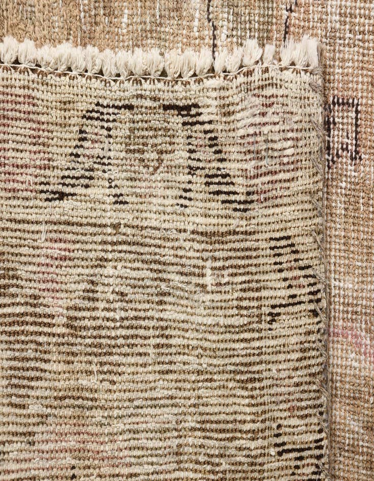 Detail image of  6' 8 x 10' 2  Hand Knotted Ultra Vintage Persian Wool Rug