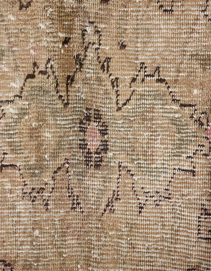 Detail image of  6' 8 x 10' 2  Hand Knotted Ultra Vintage Persian Wool Rug