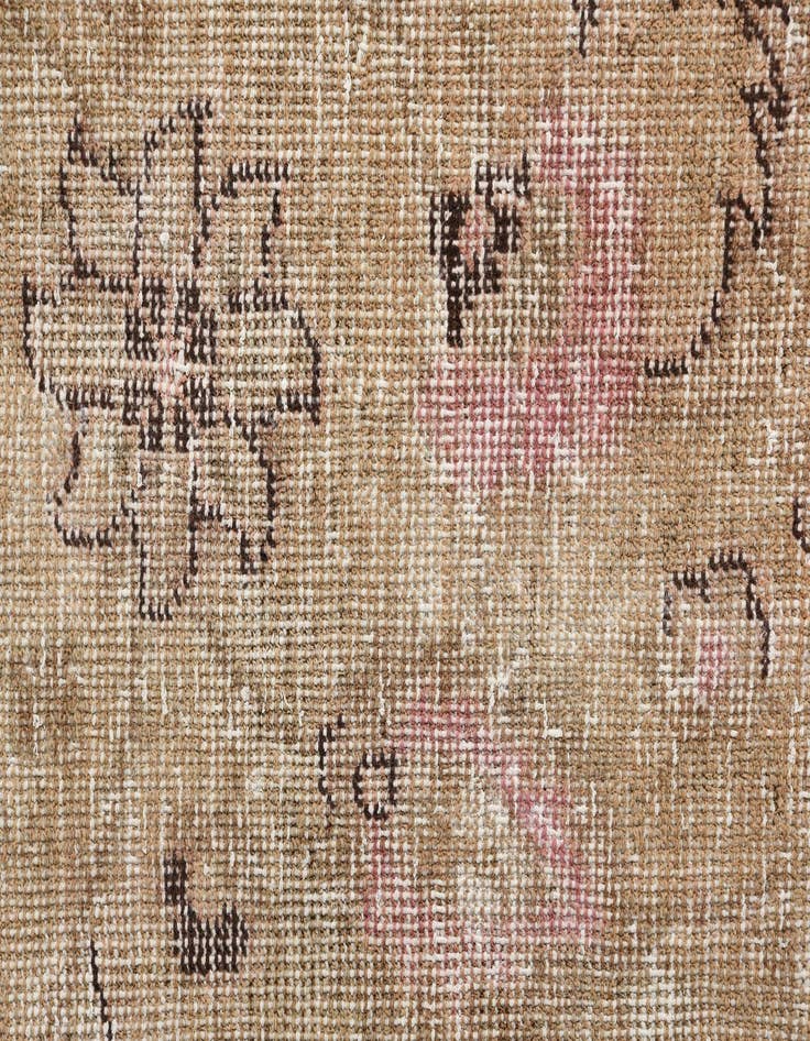Detail image of  6' 8 x 10' 2  Hand Knotted Ultra Vintage Persian Wool Rug
