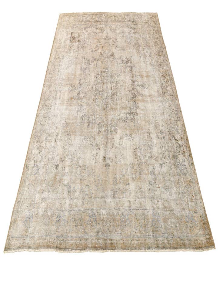 Detail image of  9' 2 x 12'  Hand Knotted Ultra Vintage Persian Wool Rug