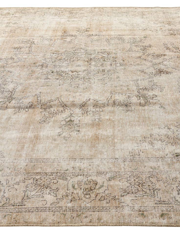 Detail image of  9' 2 x 12'  Hand Knotted Ultra Vintage Persian Wool Rug