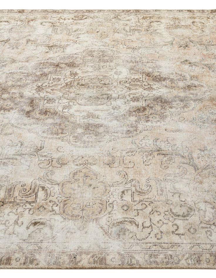 Detail image of  6' 9 x 9' 10  Hand Knotted Ultra Vintage Persian Wool Rug