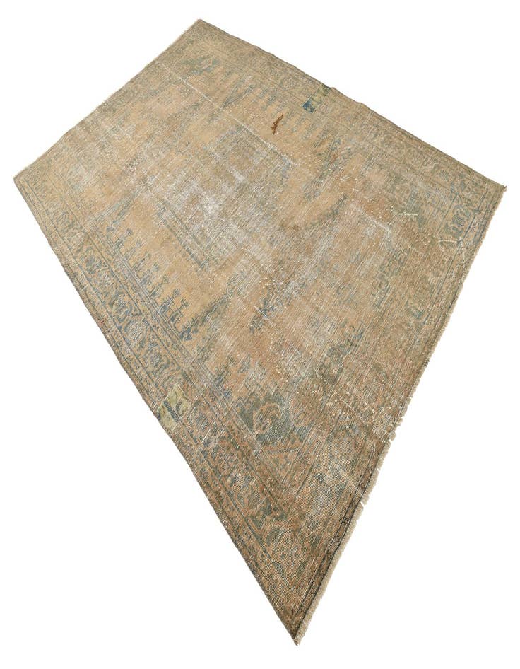 Detail image of  6' 5 x 9' 2  Hand Knotted Ultra Vintage Persian Wool Rug