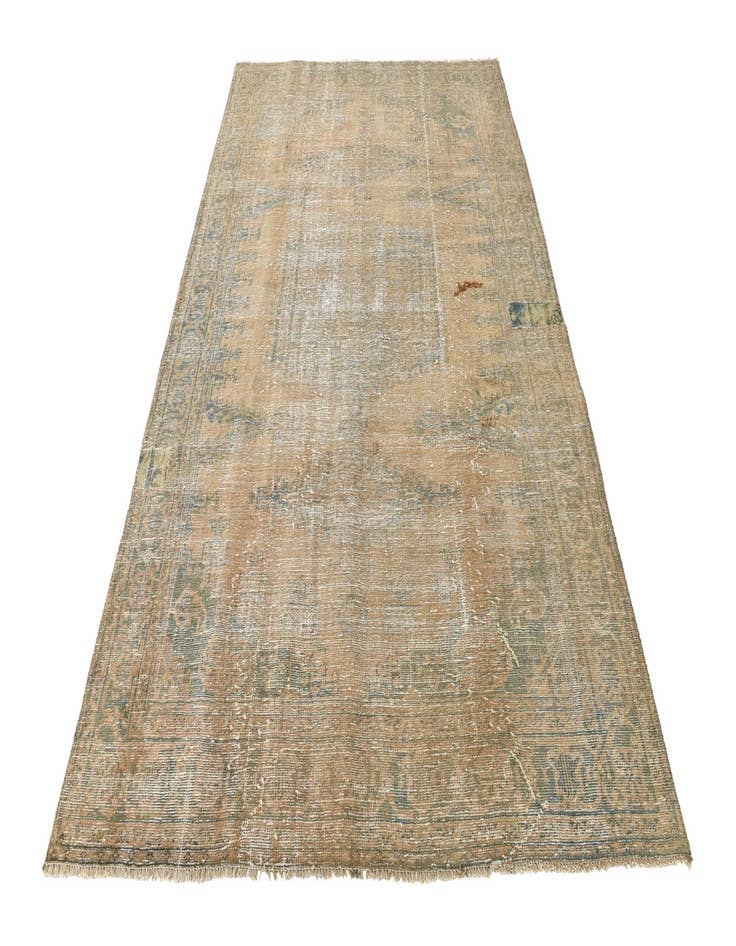 Detail image of  6' 5 x 9' 2  Hand Knotted Ultra Vintage Persian Wool Rug