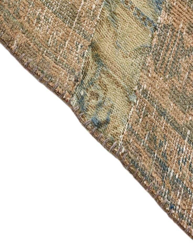 Detail image of  6' 5 x 9' 2  Hand Knotted Ultra Vintage Persian Wool Rug