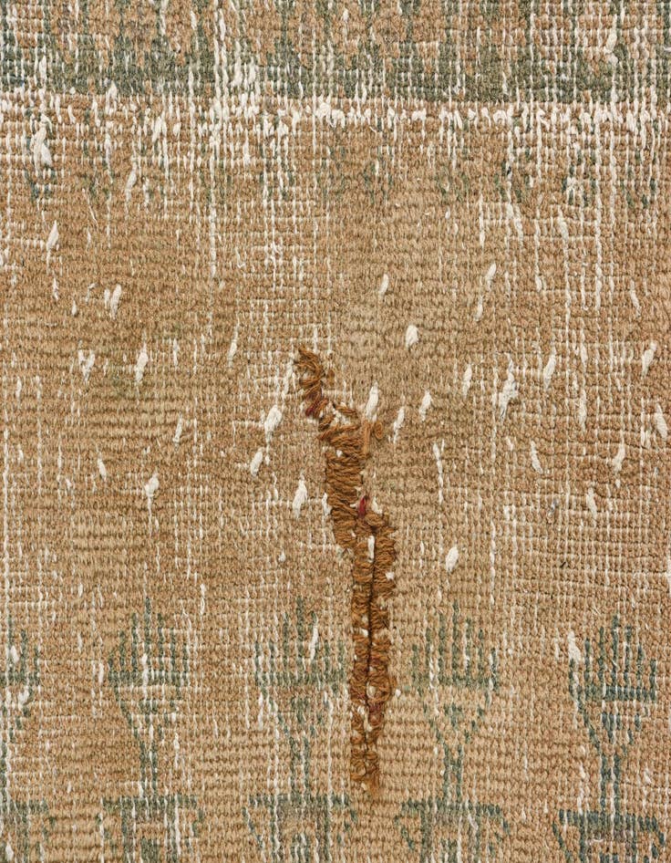 Detail image of  6' 5 x 9' 2  Hand Knotted Ultra Vintage Persian Wool Rug