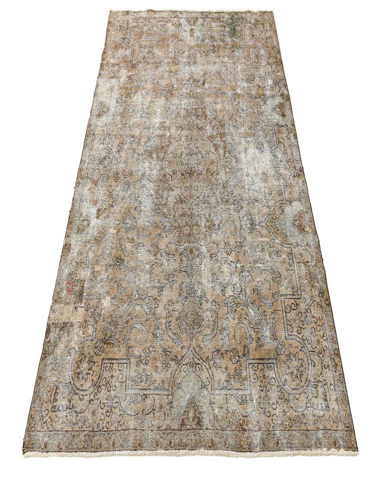 Detail image of  7' 6 x 10' 9  Hand Knotted Ultra Vintage Persian Wool Rug